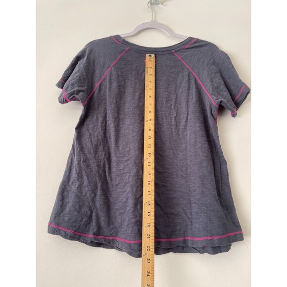 Natural Life Shirt Womens Large Gray Pink Floral Kindness Short Sleeve Tee Top - Picture 7 of 8